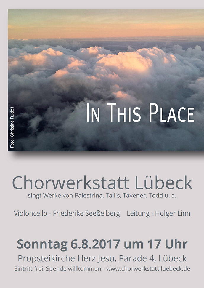 Plakat Chorwerkstatt Lübeck 2017