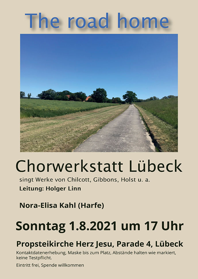 Plakat Chorwerkstatt Lübeck 2021